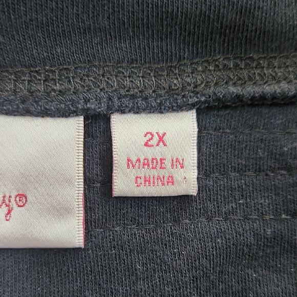 Quacker Factory Womens Black Top Size 2X Sequins 3/4 Sleeve Academia Neutral - Picture 8 of 11